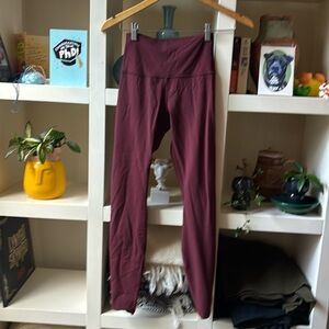 Maroon Lululemon Leggings